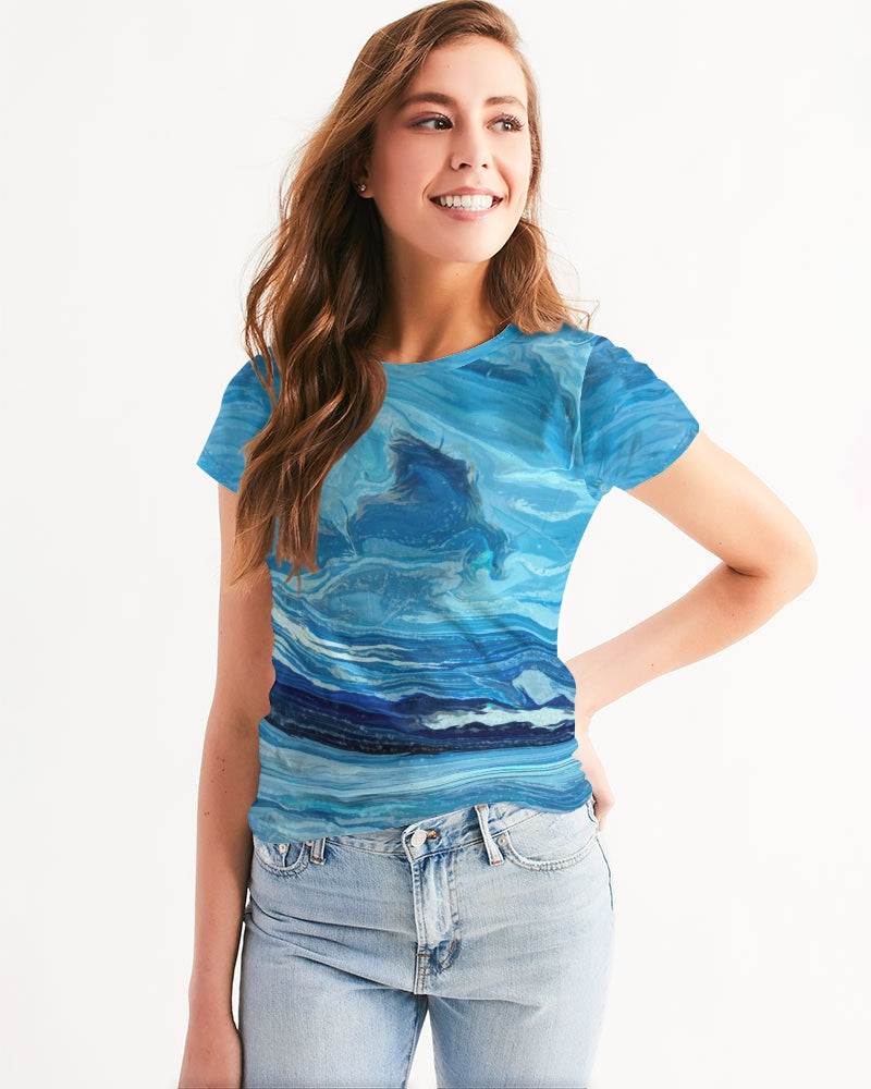 Leland Blue Women's All-Over Print Tee