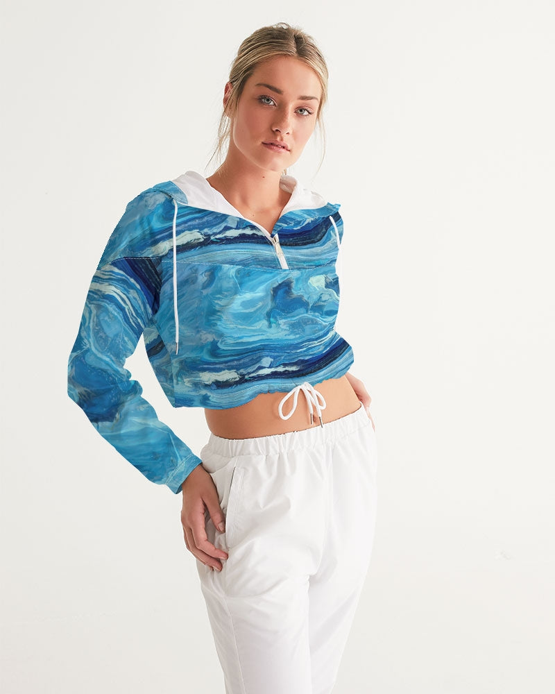 Leland Blue Treasure Women's Cropped Windbreaker