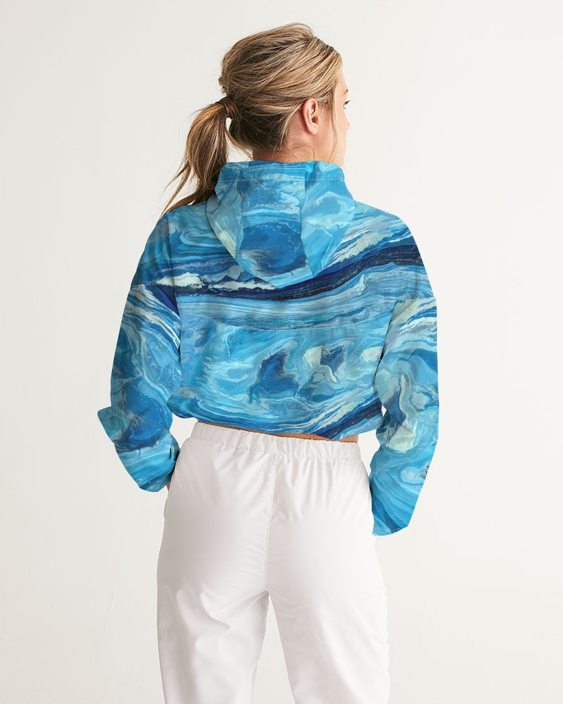 Leland Blue Treasure Women's Cropped Windbreaker